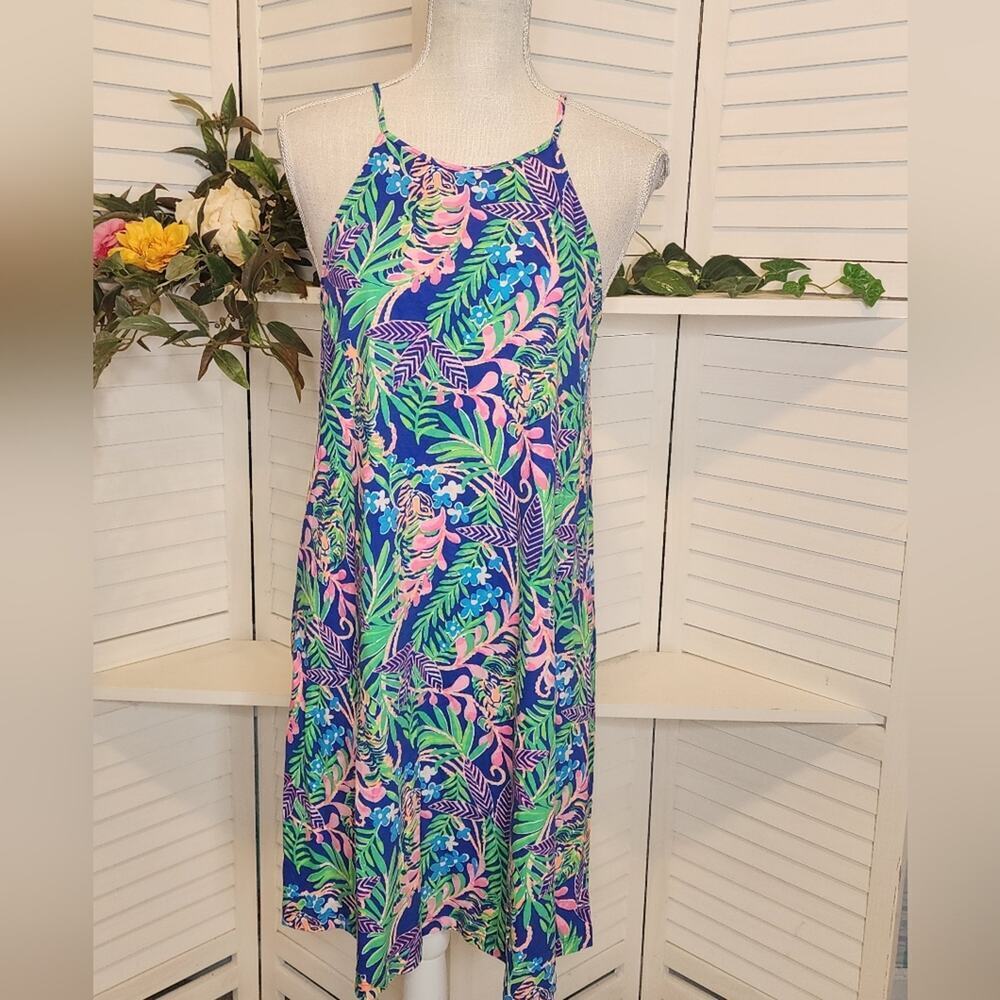LILLY PULITZER MARGOT DRESS SIZE SMALL COLOR BOREALIS BLUE - Picture 3 of 9